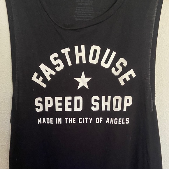 Women’s Fasthouse Black Muscle Tank Top - Picture 13 of 13